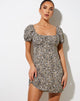 Imagen del minivestido Sasi en Spring Fling Floral Negro