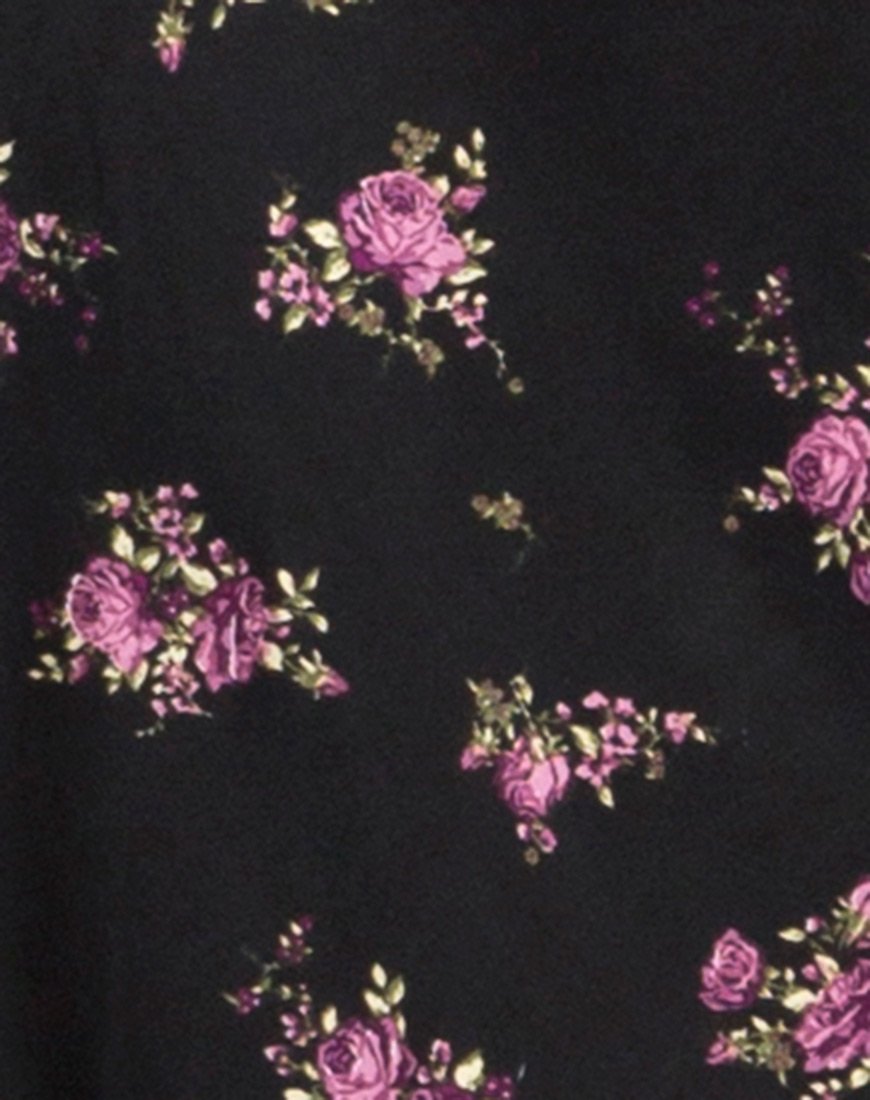 Imagen de Satha Falda Midi en Sohey Rose Negra