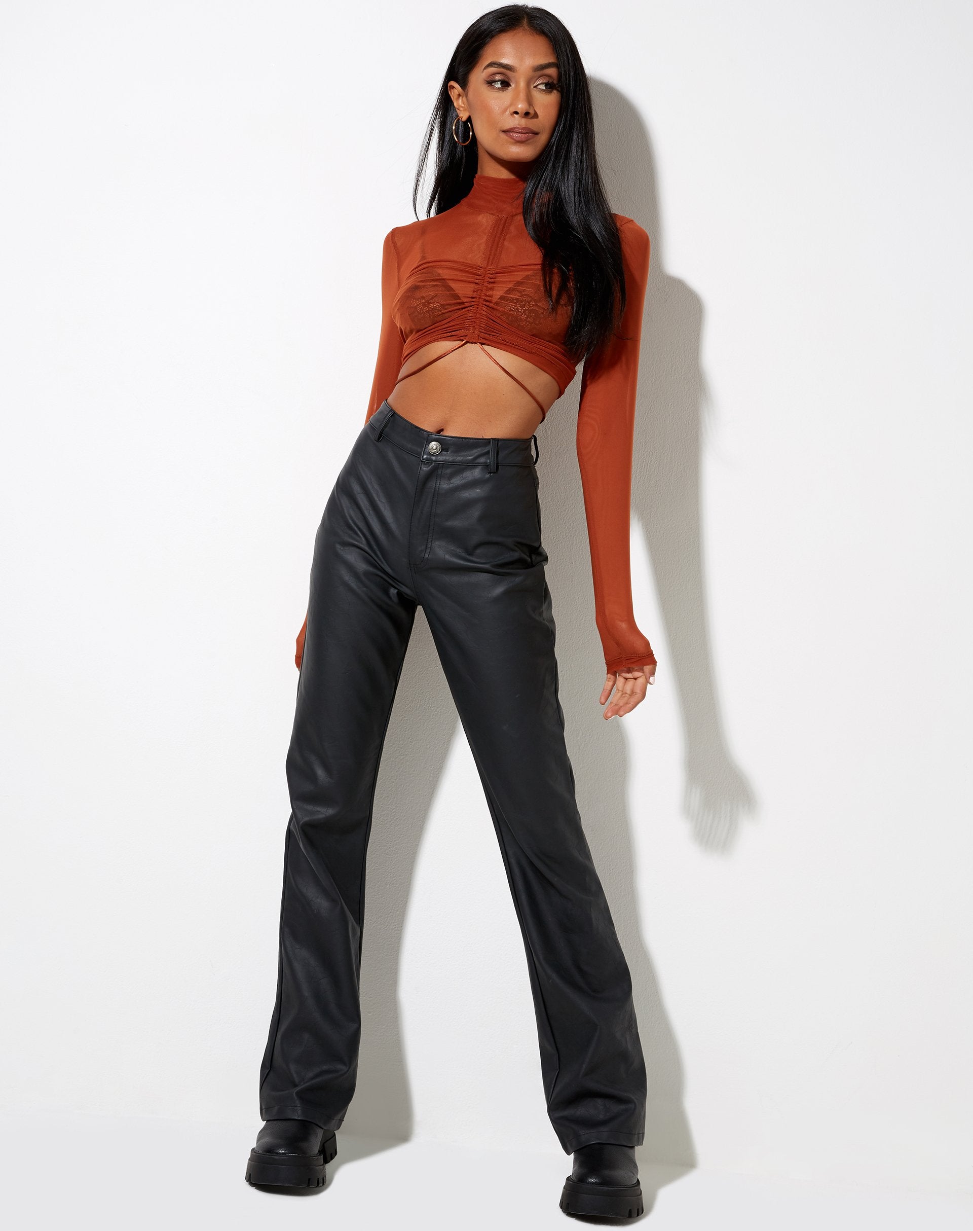 Imagen de Sauja Crop Top en Mesh Brick