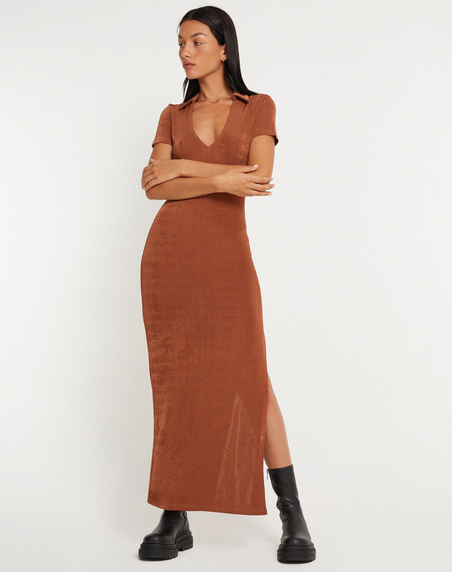 imagen de Savita Maxi Dress in Bronze