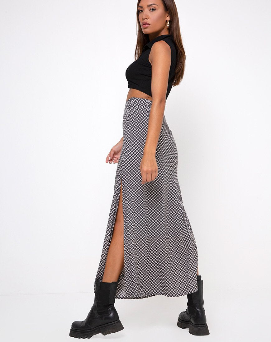 Falda Sayan en Check It Out Negro