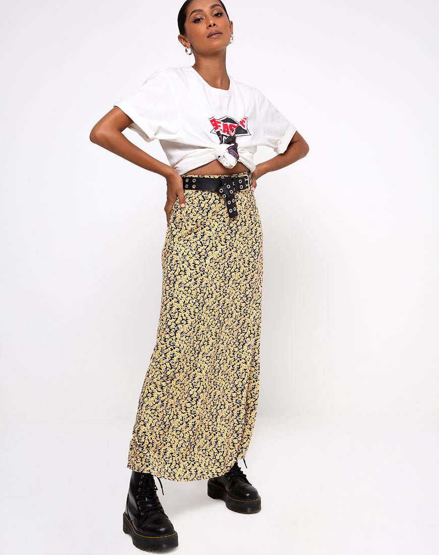 Falda Sayan en Mini Bloom Amarillo