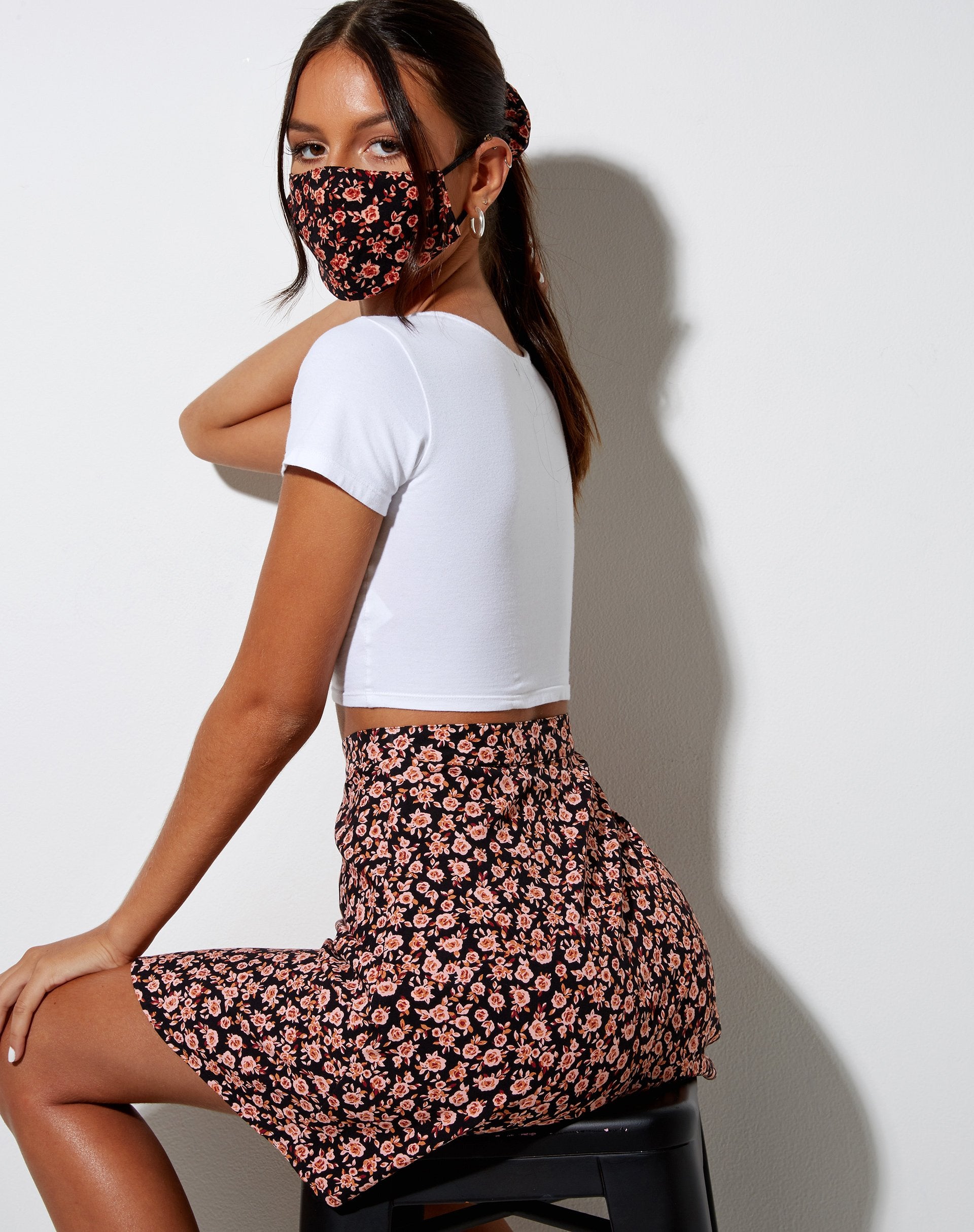 Imagen de Mascarilla facial en flor de otoño