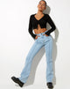 Imagen de Seam Flare Jeans en Light Wash