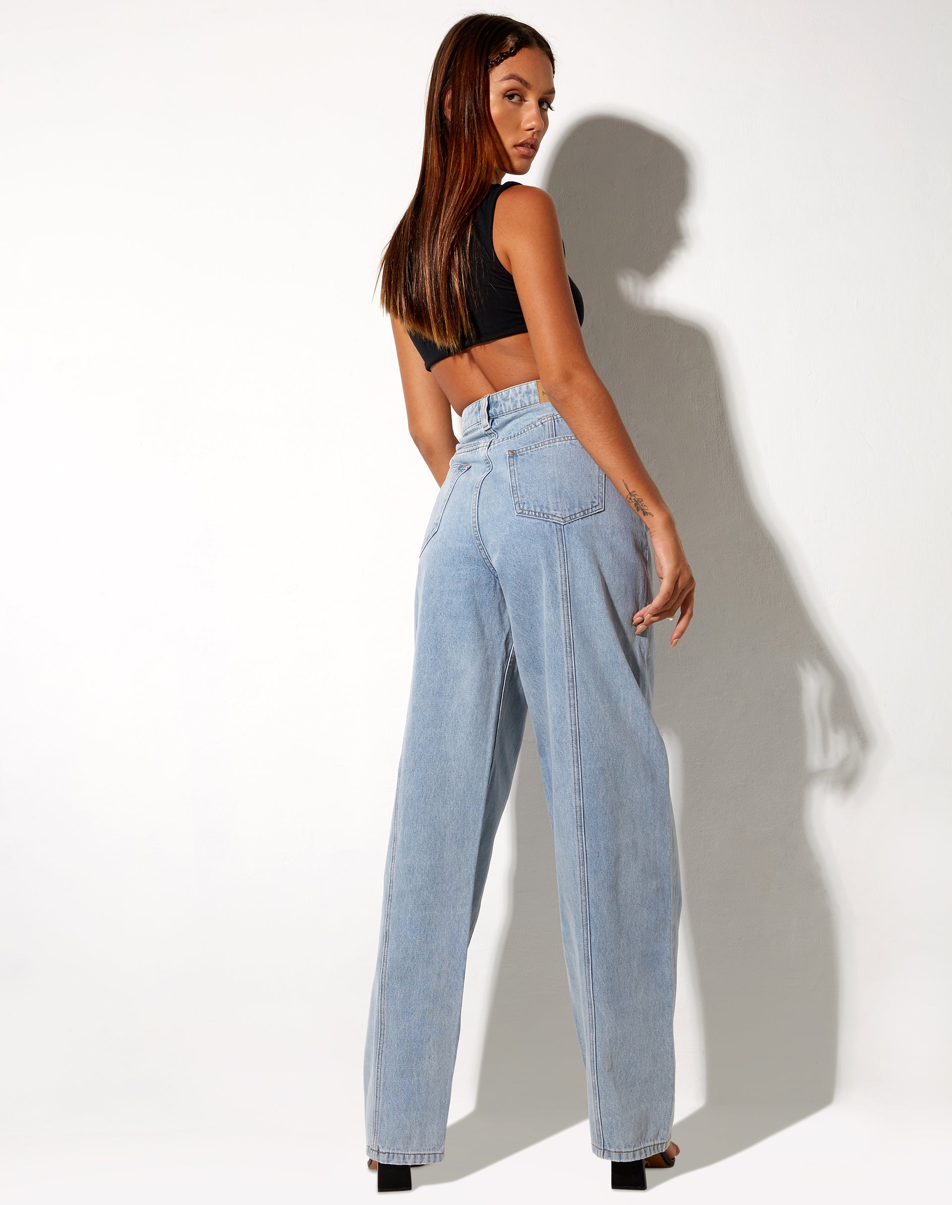 Imagen de Seam Parallel Jeans en Light Wash Blue