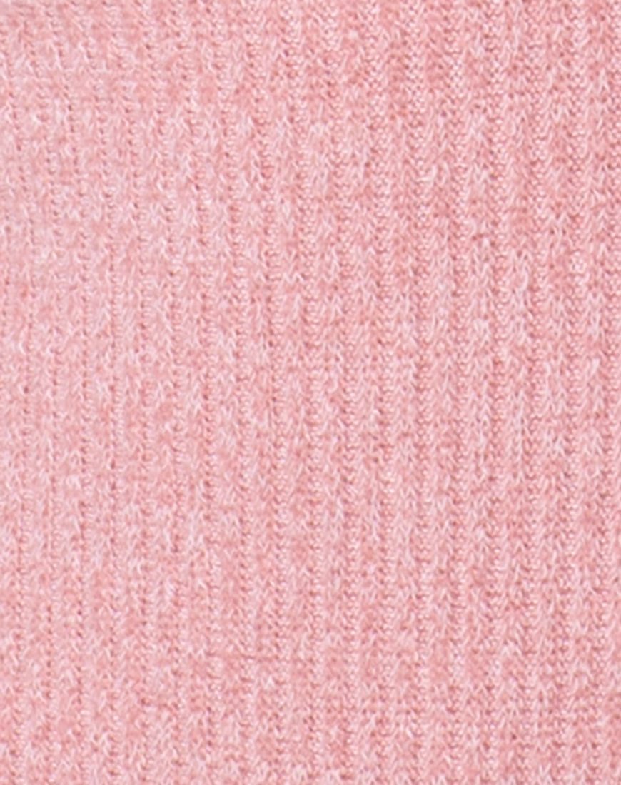 Imagen de Segina Corpiño de punto de canalé arrugado rosa