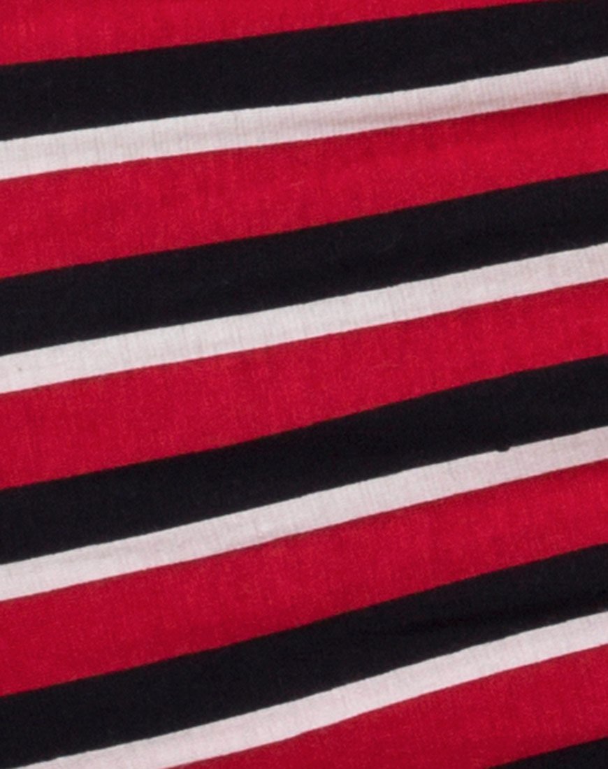 Imagen de Selah Bodycon Dress in Sunset Stripe Horizontal