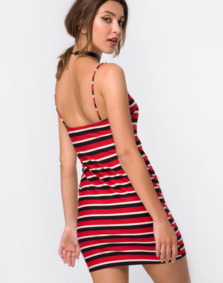 Vestido Selah Bodycon en Sunset Stripe Horizontal