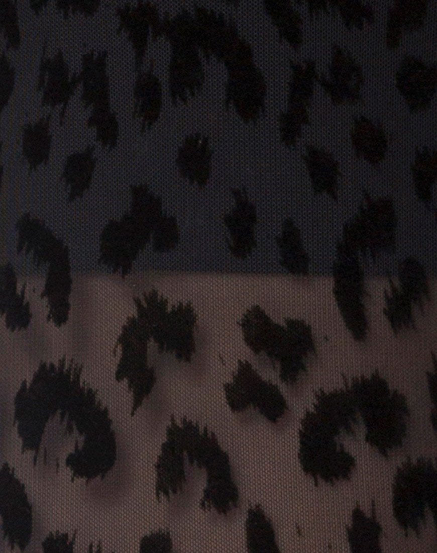 Imagen de Saleh Vestido de Red Negro Animal