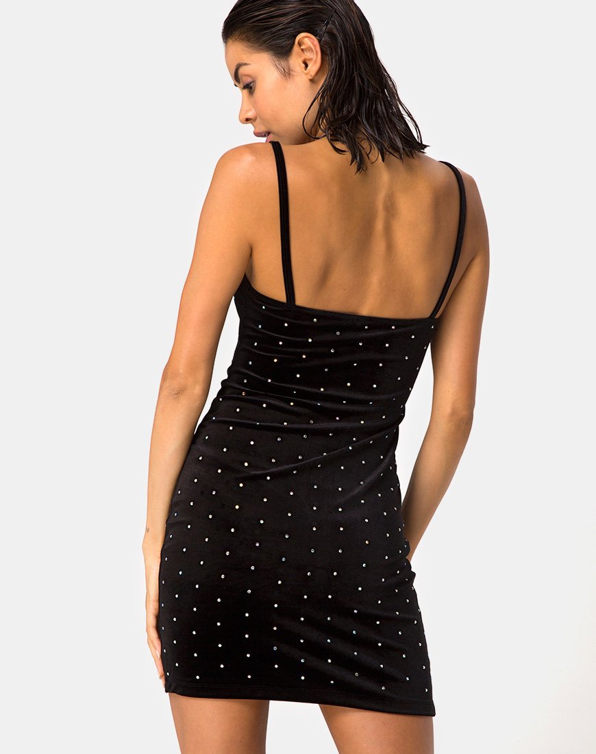 Vestido ajustado Selah Negro Diamante