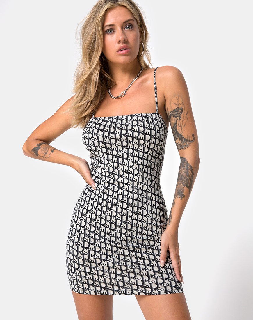 Selah Bodycon Dress en Azul Disco