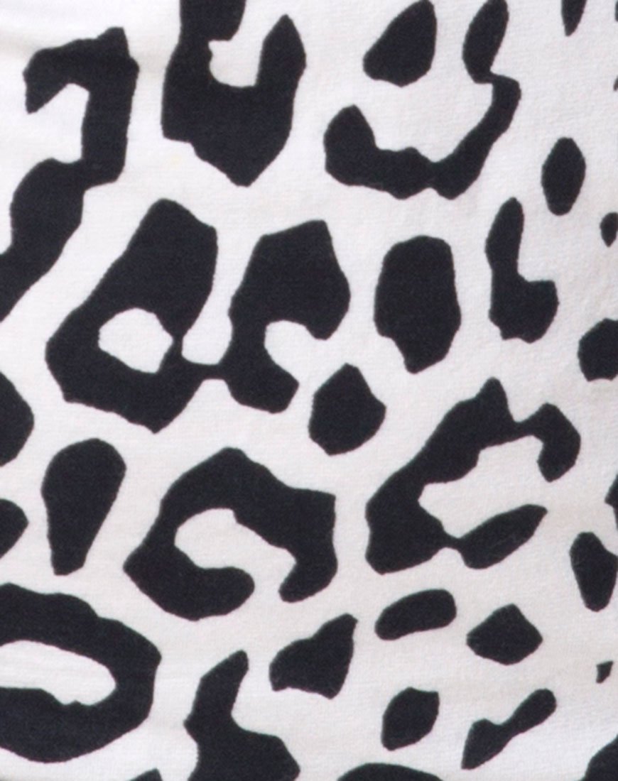 Imagen de Selest Bodycon Dress in Mono Animal Grey and White
