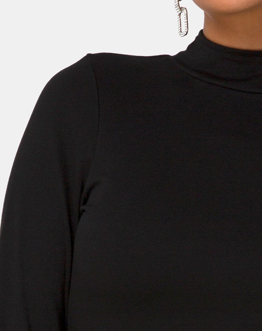 Imagen de Sellio Dress in Heavy Lycra Negro