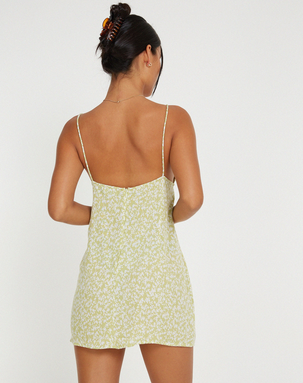 Minivestido Senora en espuma de menta Botanic