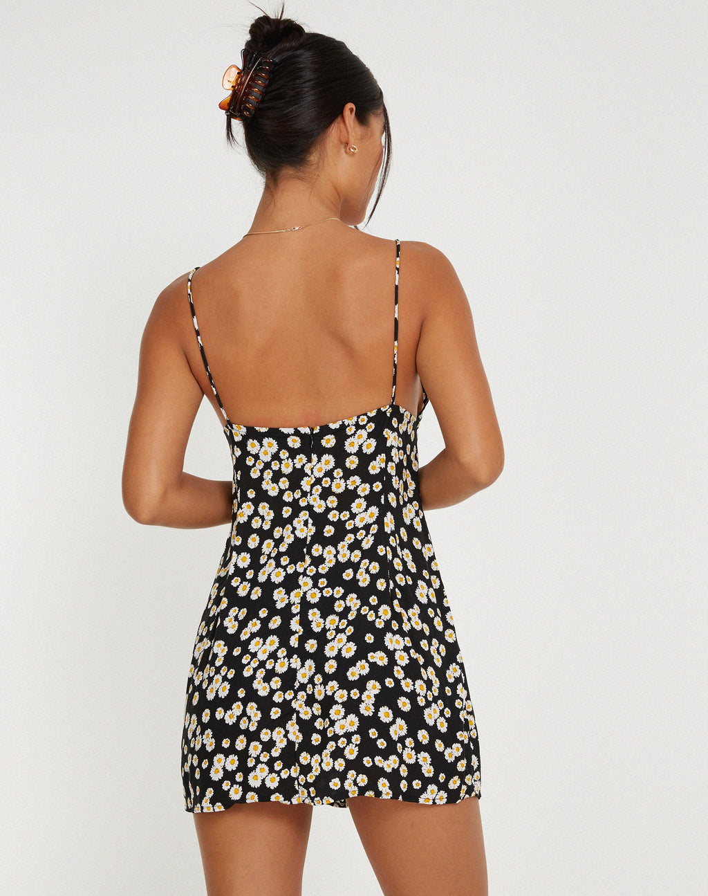 Mini Vestido Senora en Mini Daisy Negro