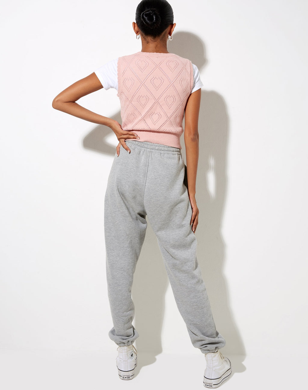 Camiseta de tirantes Shala en rosa diamante y corazón