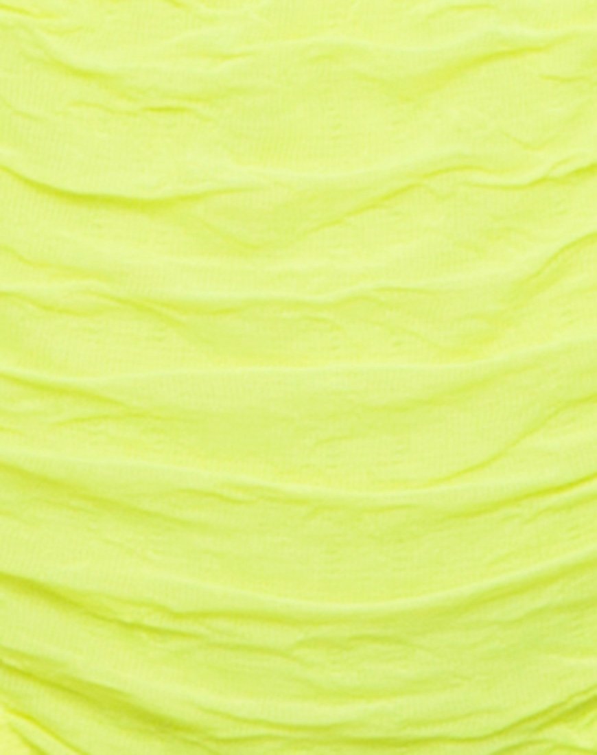 Imagen de braguita de bikini Shani en 80s Crinkle Sour Lime