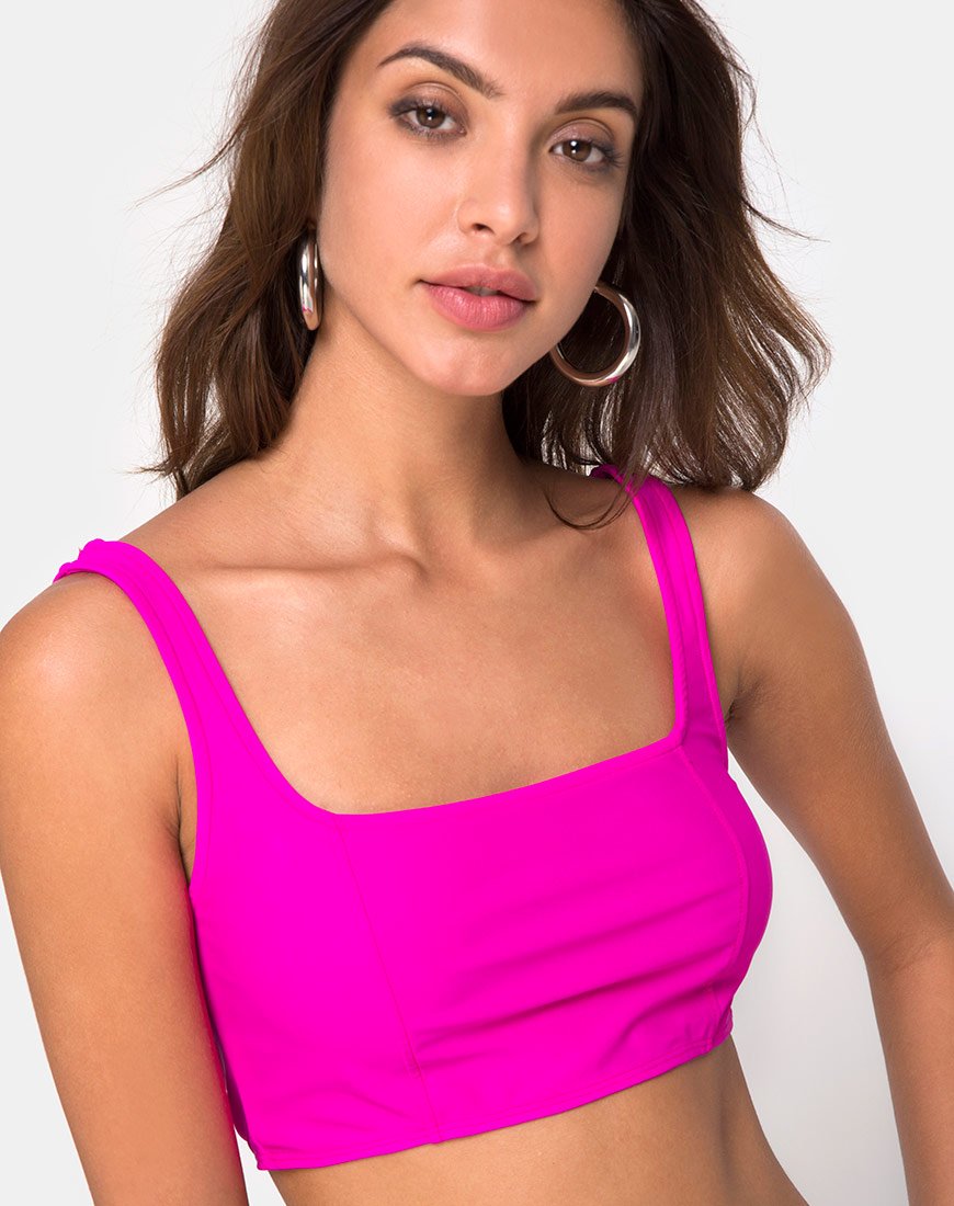 Top Shani en rosa neón