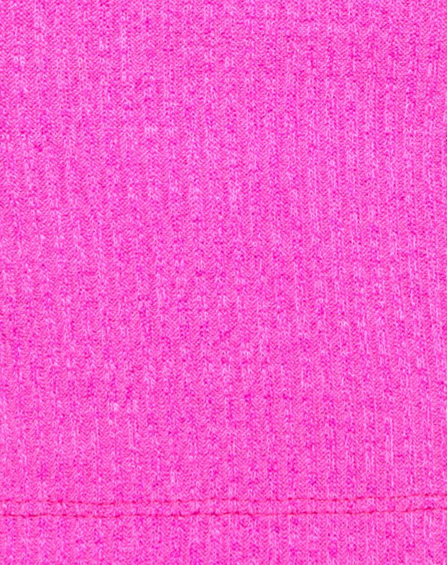 Imagen de Sharma Crop Top de punto arrugado Rosa vivo