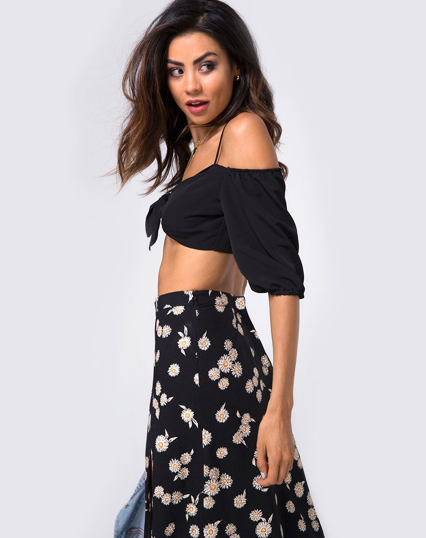 Imagen de Shayk Maxi Skirt in Grunge Daisy Floral