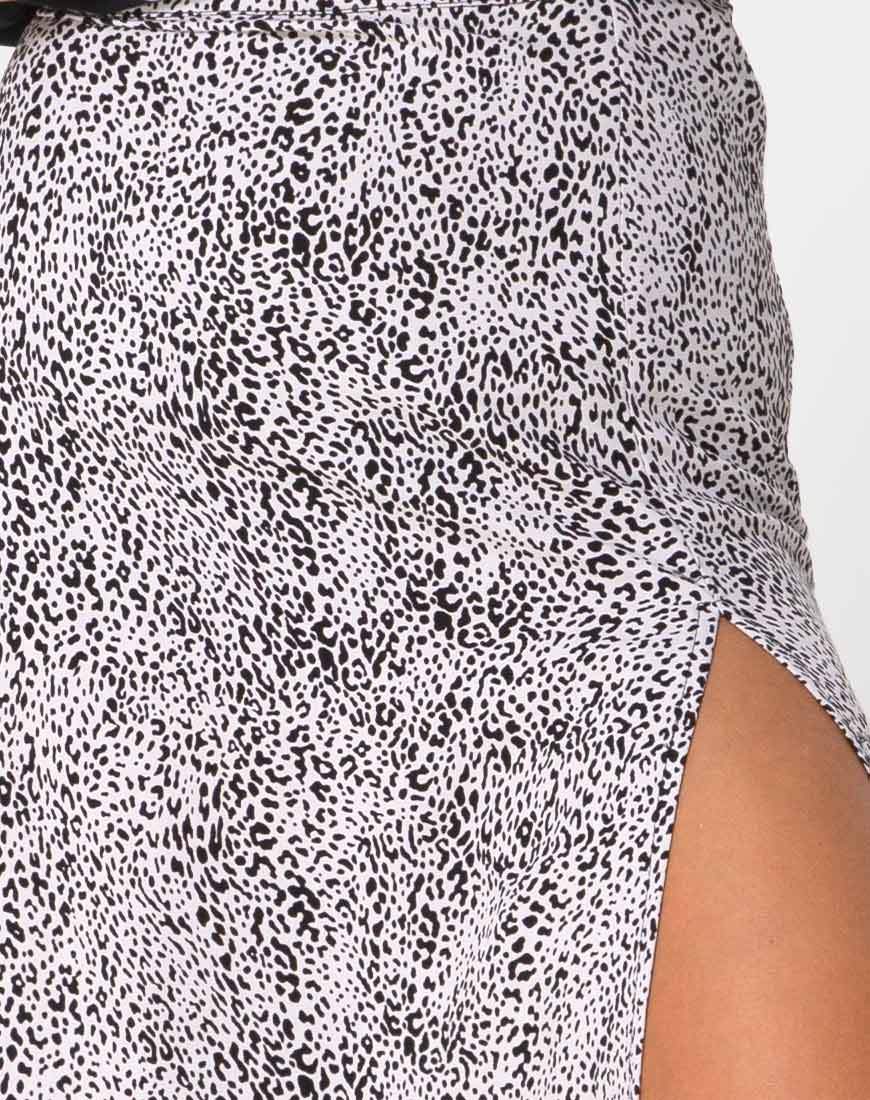 Imagen de Shayk Falda Midi en Leo Spot Blanco y Negro