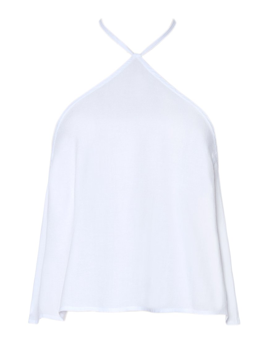 Imagen de Shea Halter Swing Crop Top en Blanco