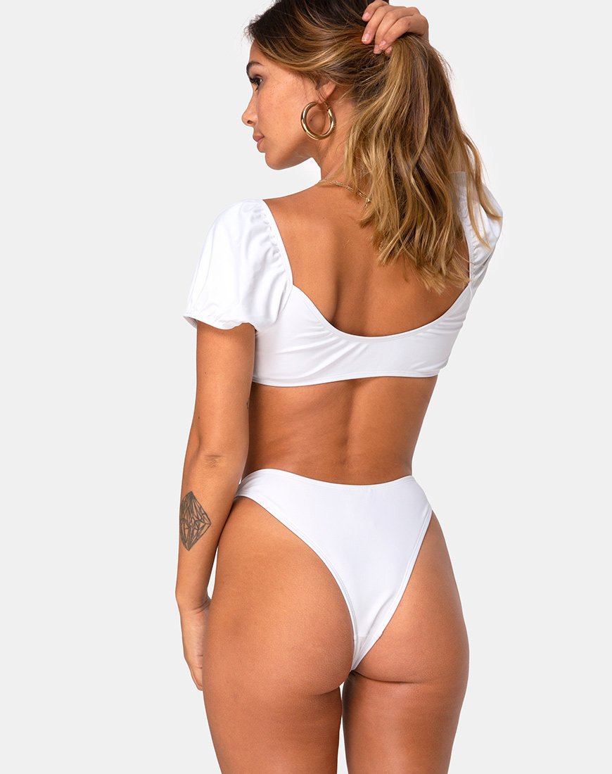 Braguita de bikini Makida, marfil