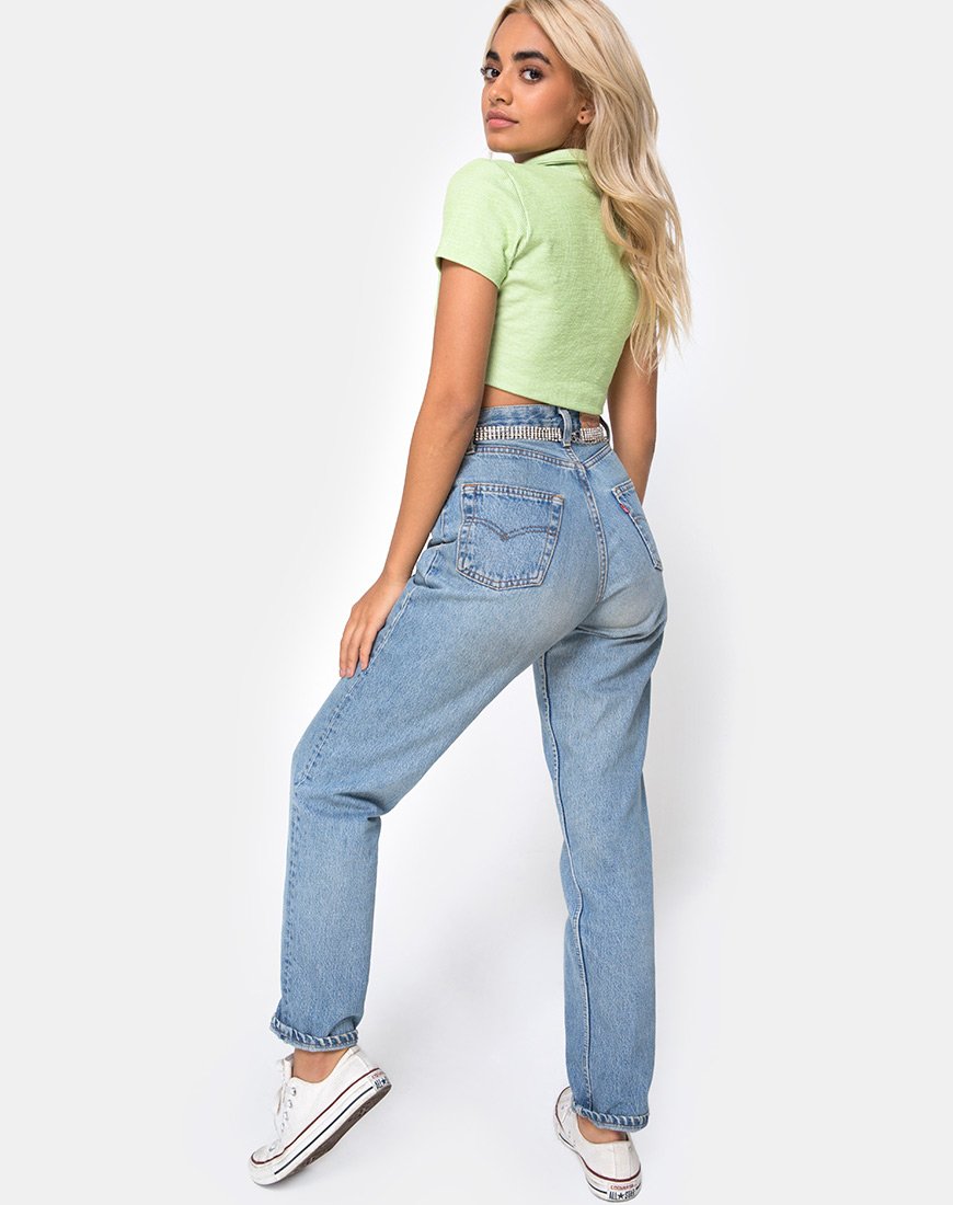 Imagen de Shen Crop Top en Rib Pastel Lima