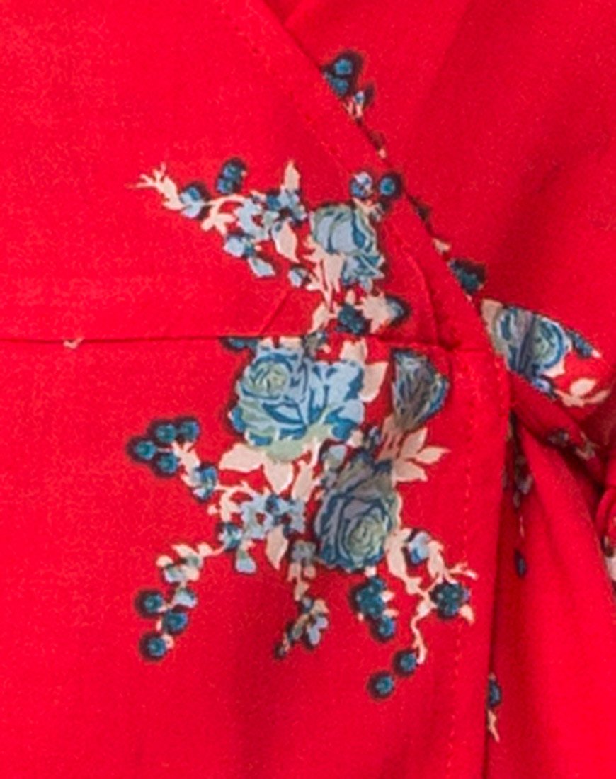 Imagen del vestido Slava en rojo rosa soi