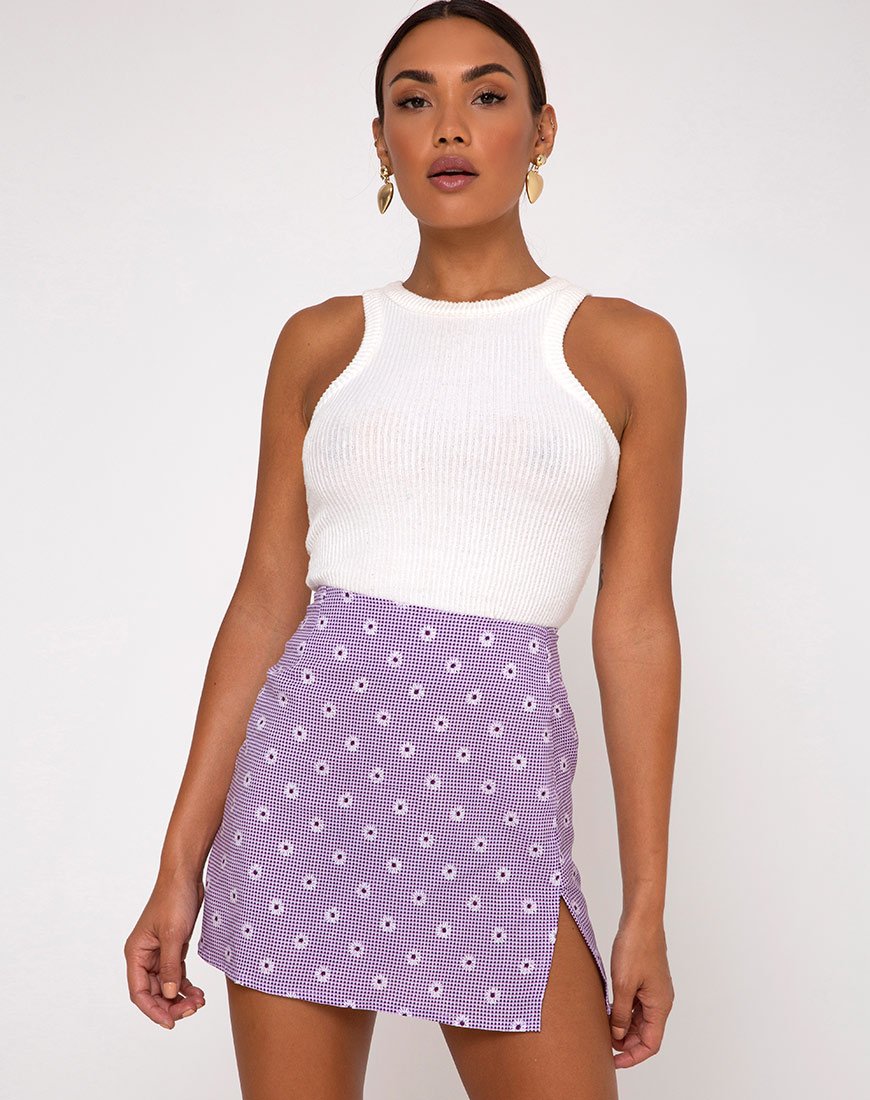 Minifalda Sheny en Daisy Field Lavanda