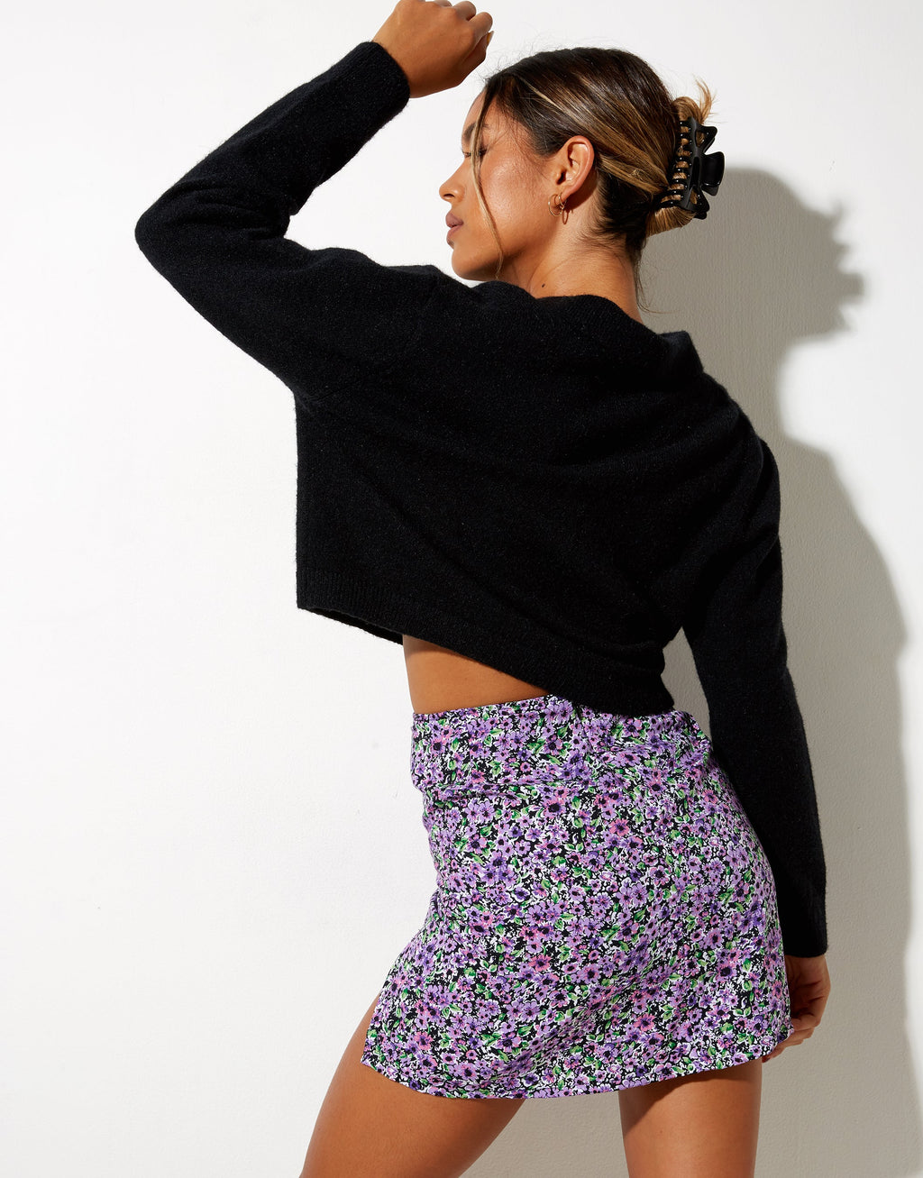 Minifalda Sheny en Flor de Lila