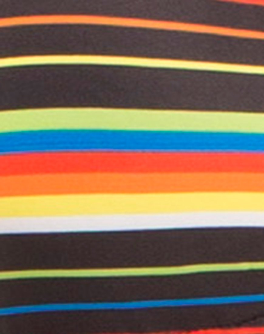Imagen de la braguita de bikini Sherbet Tie en color arco iris