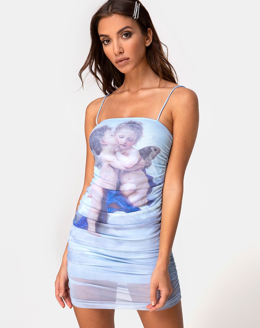 Vestido Serasi Azul Beso de Querubín