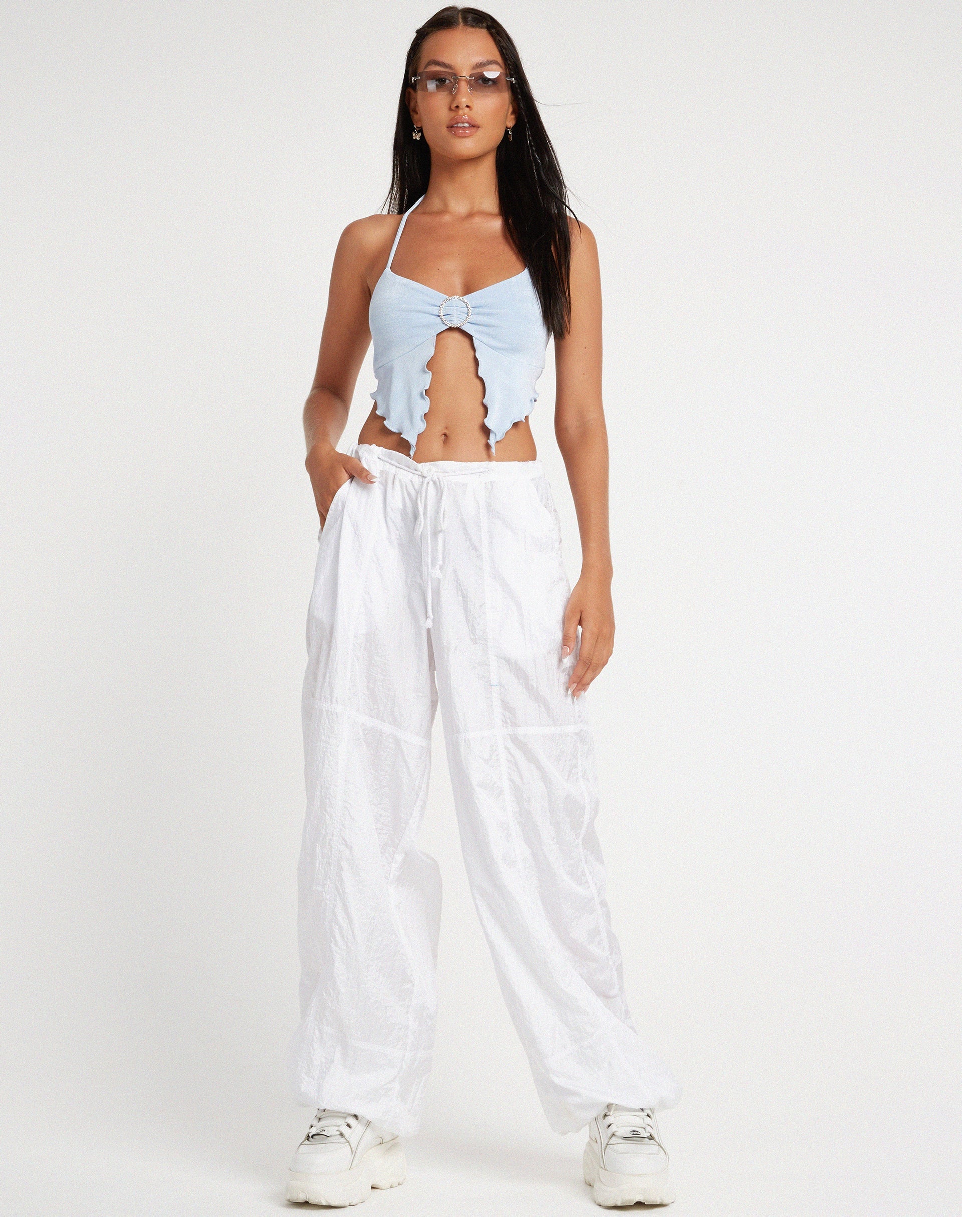 imagen de Shima Top en Crepé Azul Bebé