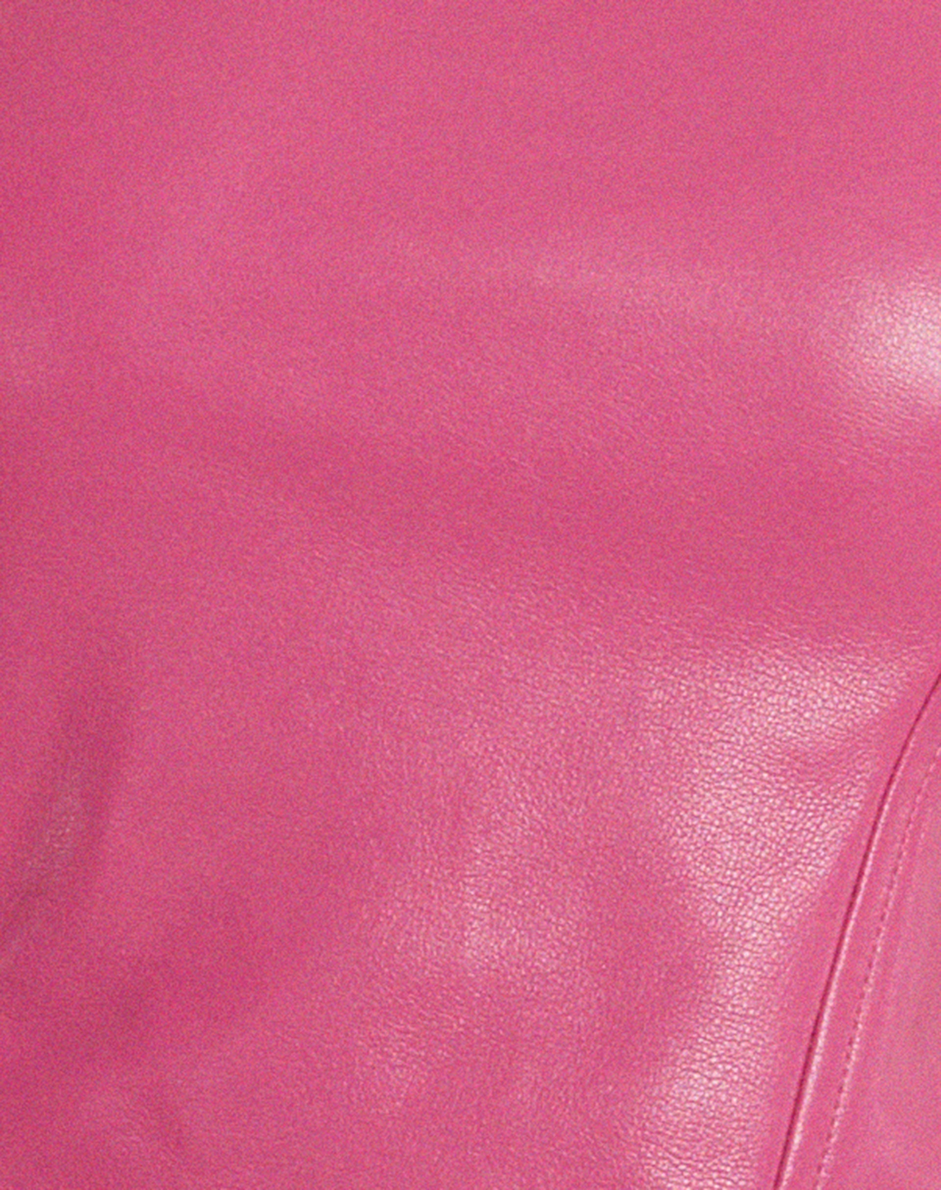 Dena Corset Top en PU Hot Pink