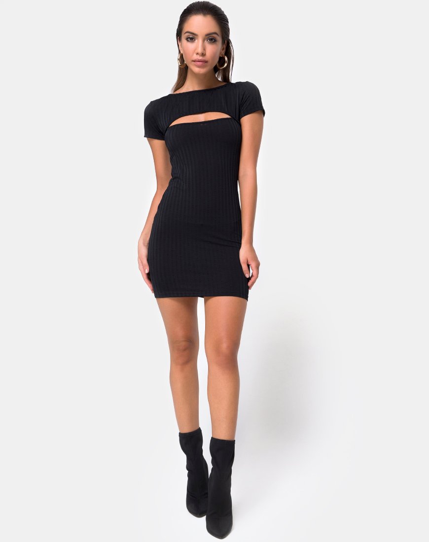 Imagen de Shimmie Bodycon Dress in Black