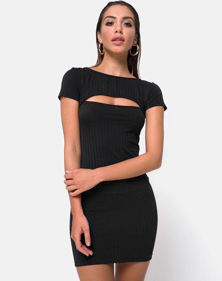 Imagen de Shimmie Bodycon Dress in Black