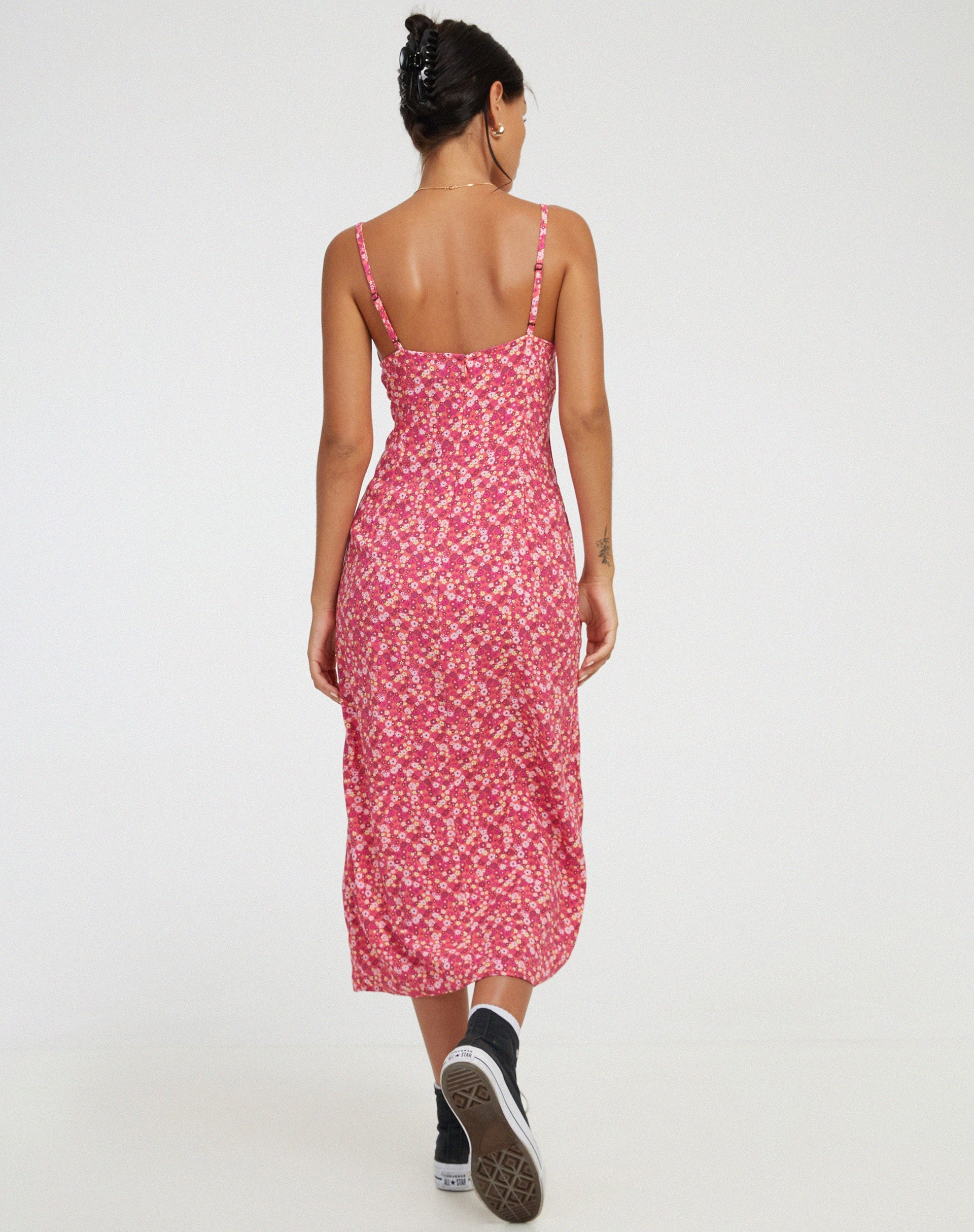 imagen de Shiori Midi Dress in Ditsy Floral PinkVestido Shiori Midi en Ditsy Floral Pink
