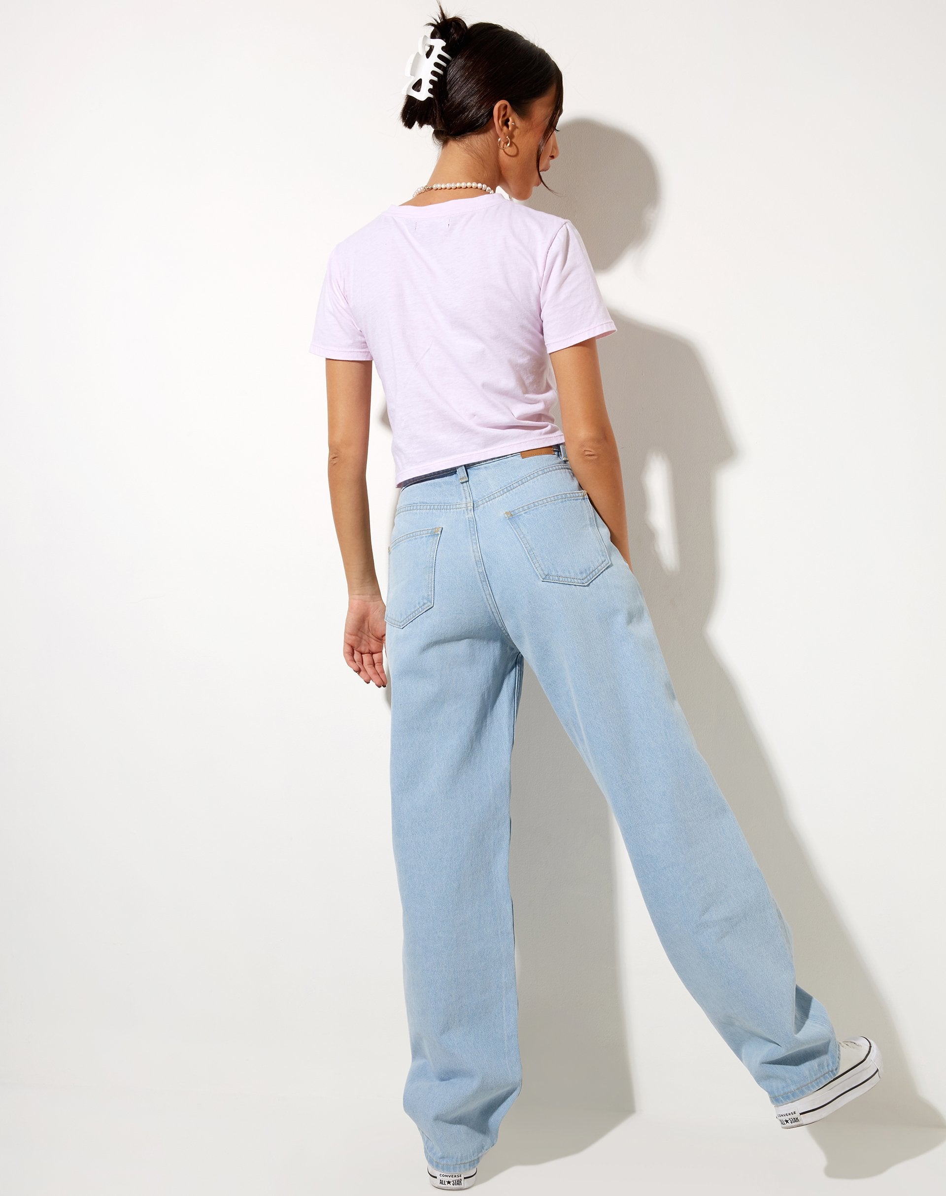 Imagen de Shrunk Tee in Baby Pink Paradise Dolphin