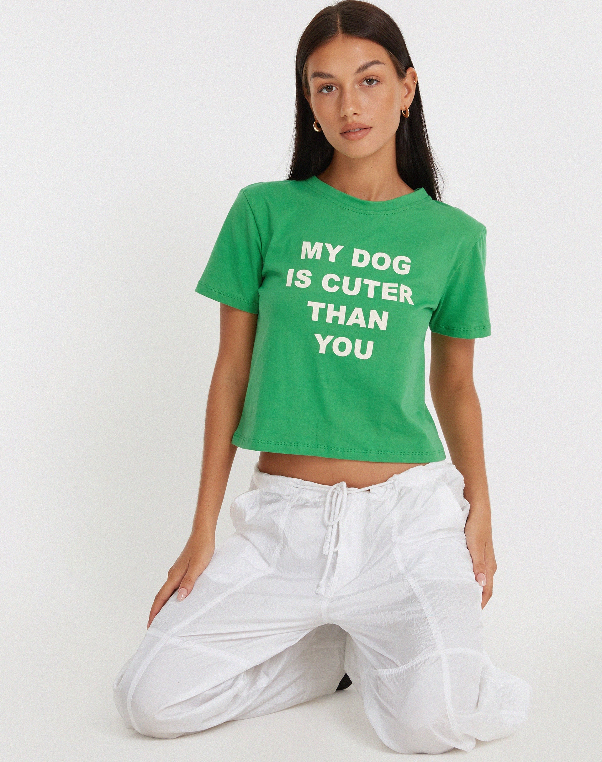 imagen de Shrunk Tee en Bush Green My Dog Is Cuter Than Yours