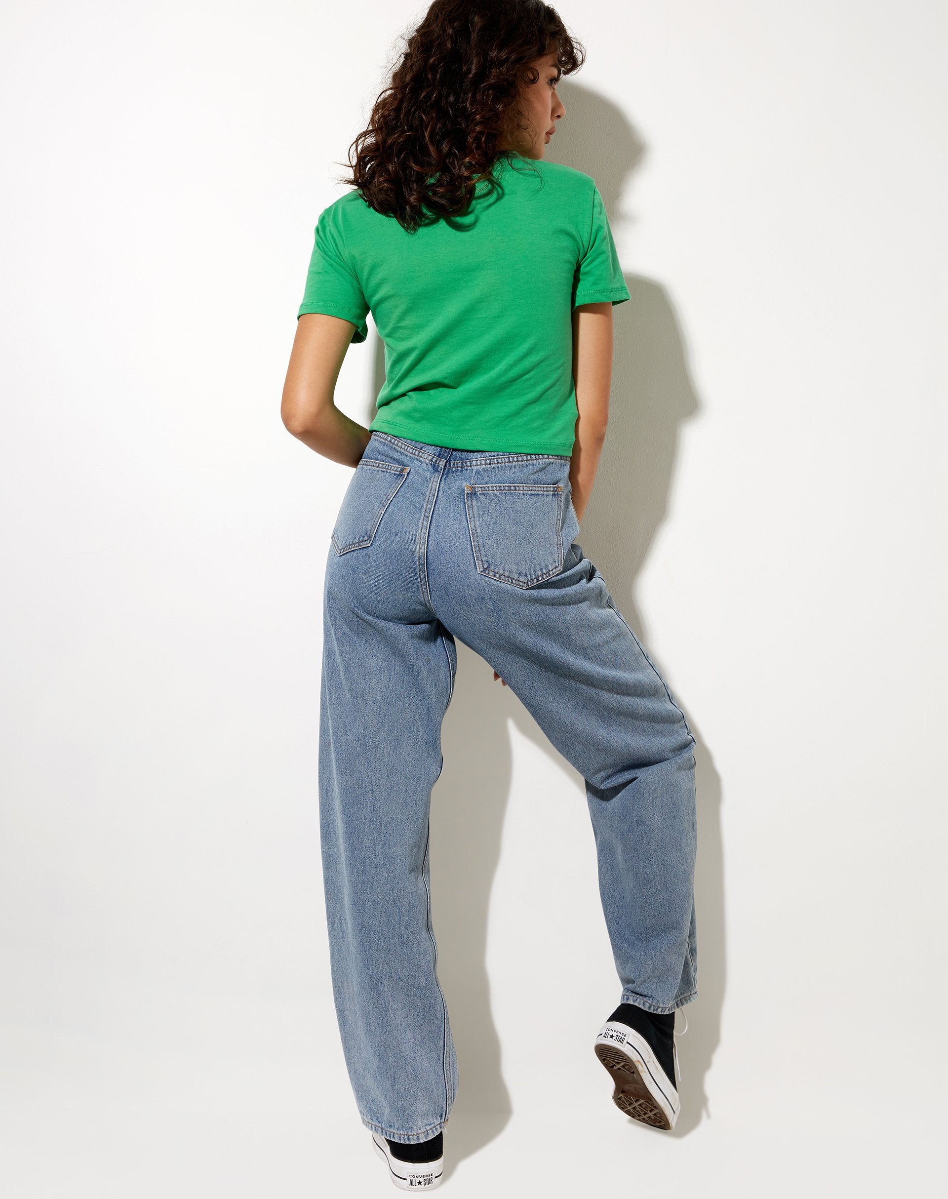 Imagen de Shrunk Tee en verde Lucky you