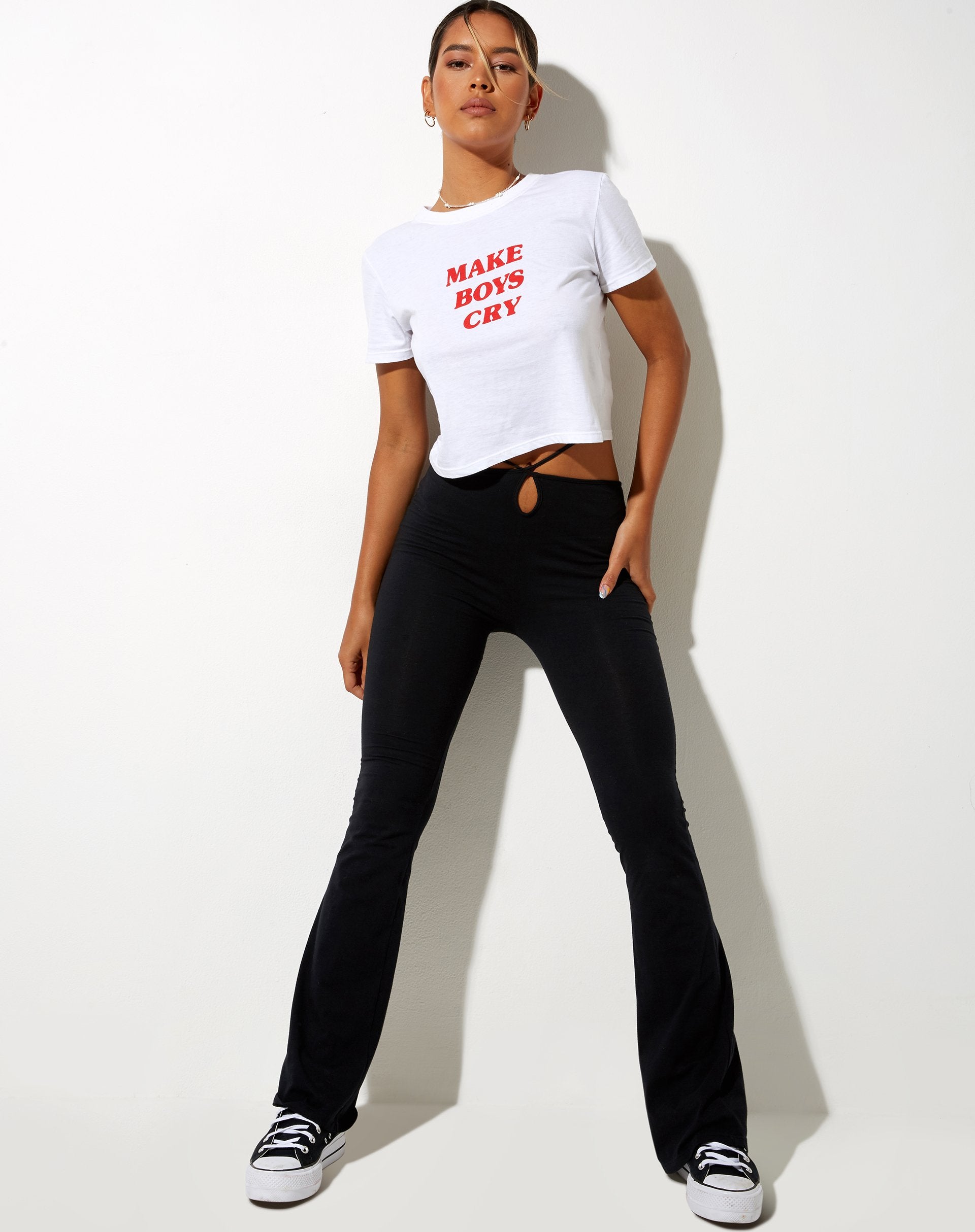 Imagen de Shrunk Tee in White Make Boys Cry