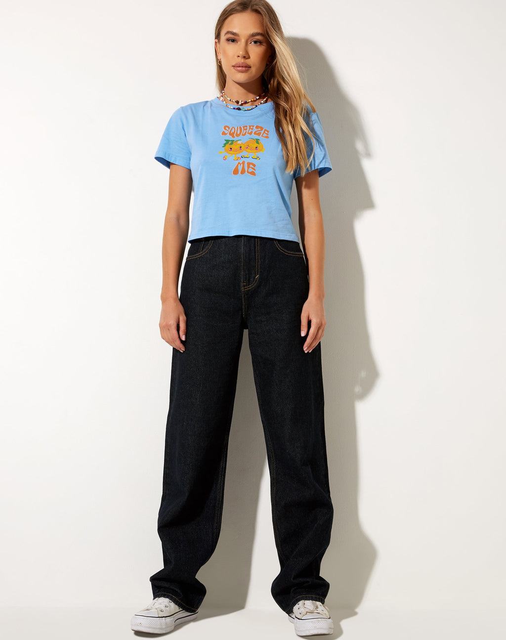 Camiseta Shrunk en Ocean Blue Squeeze Me