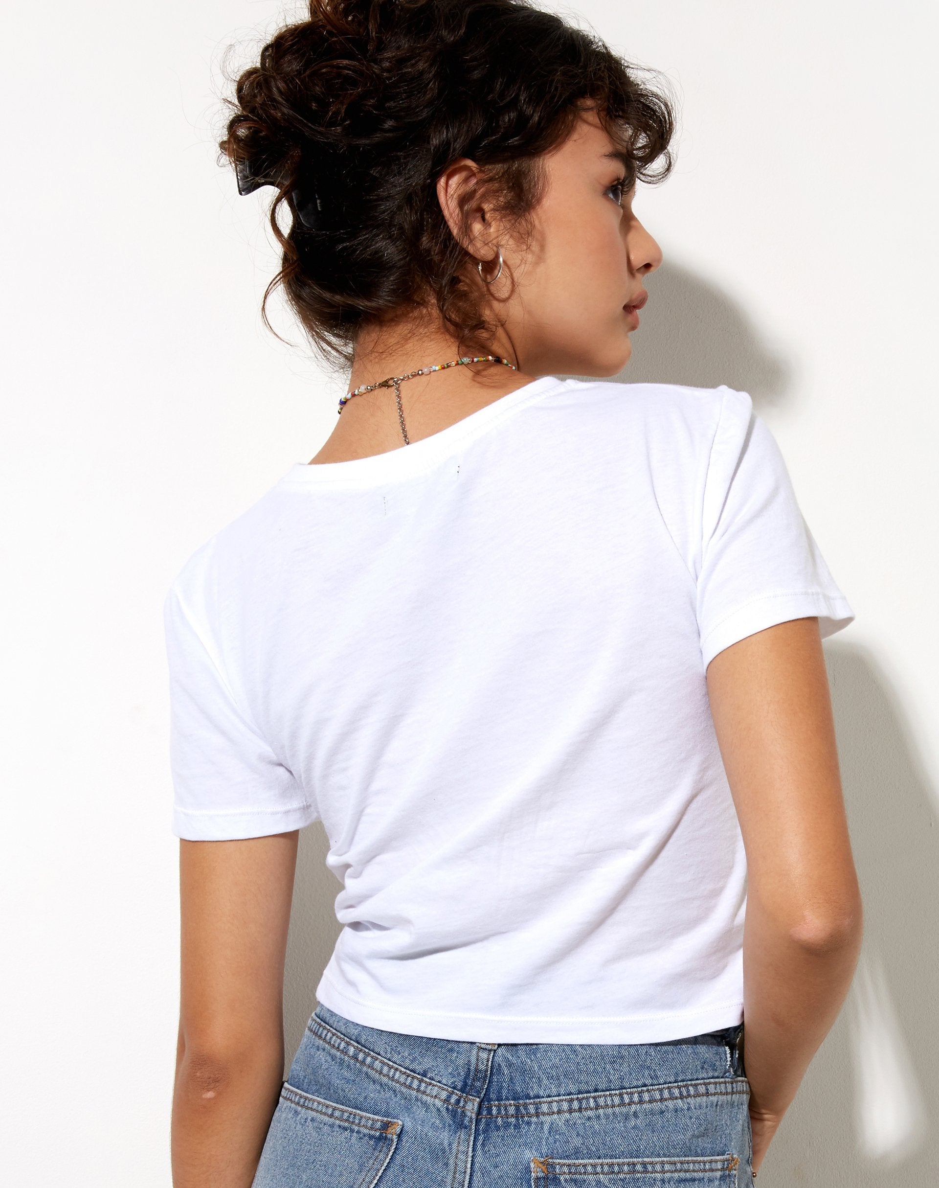 Imagen de Shrunk Tee in White Dont Stress Do Your Best