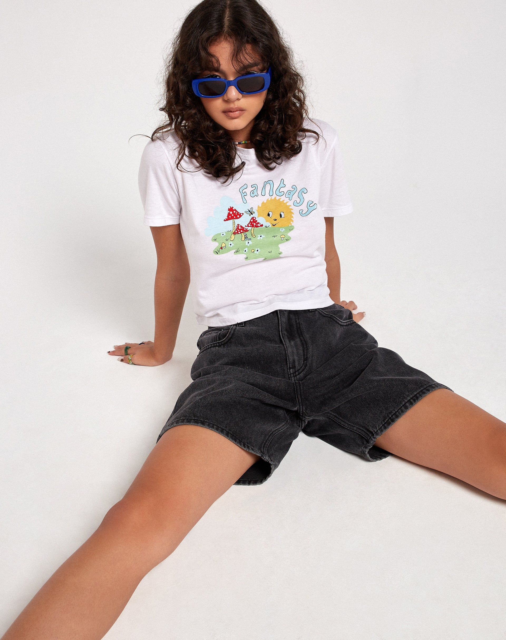 Imagen de Dad Denim Short in Black Wash