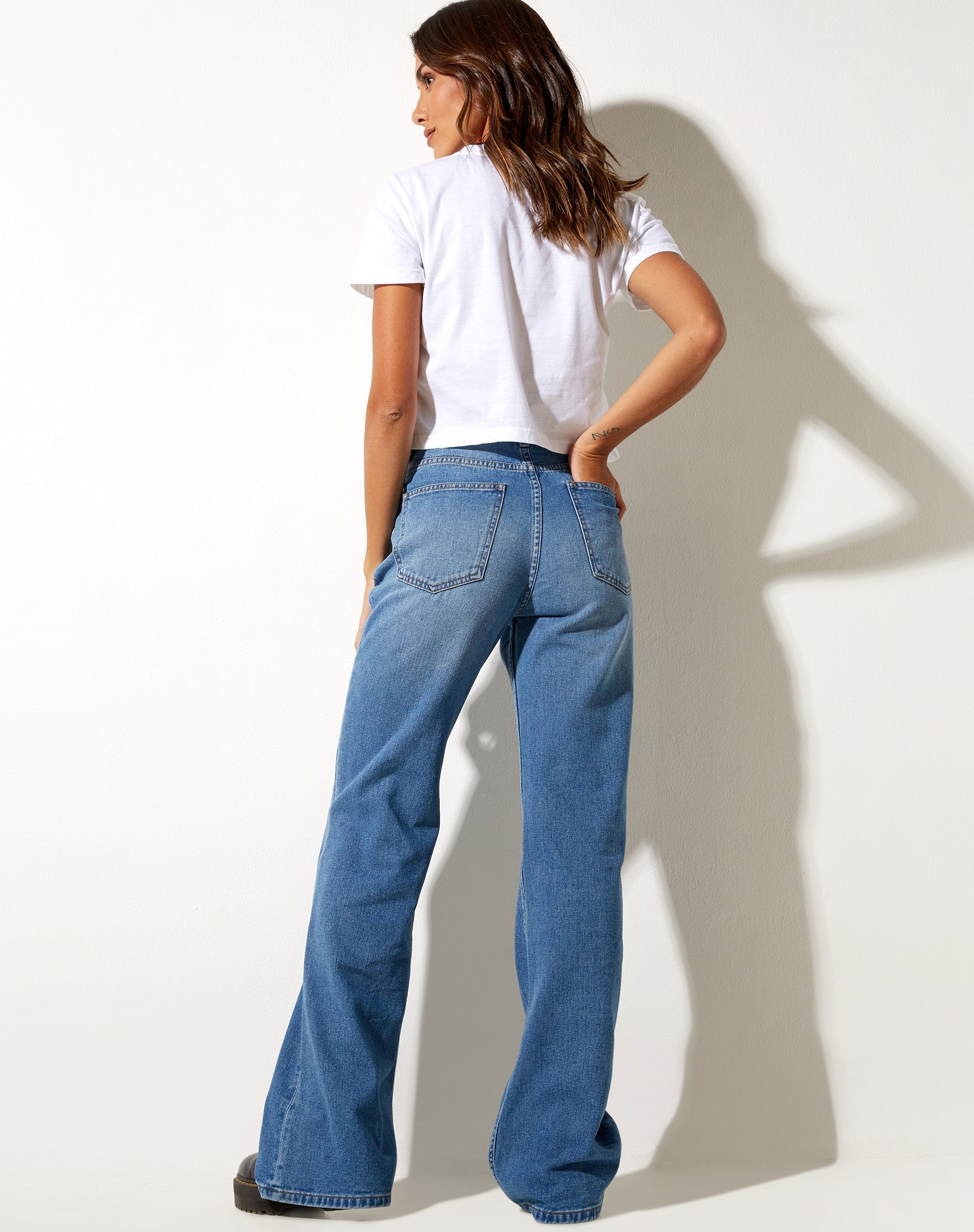 Imagen de Shrunk Tee in White Mon Petit Pois