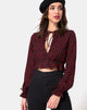 Imagen de Sibel Top en Dotty Rose Negro