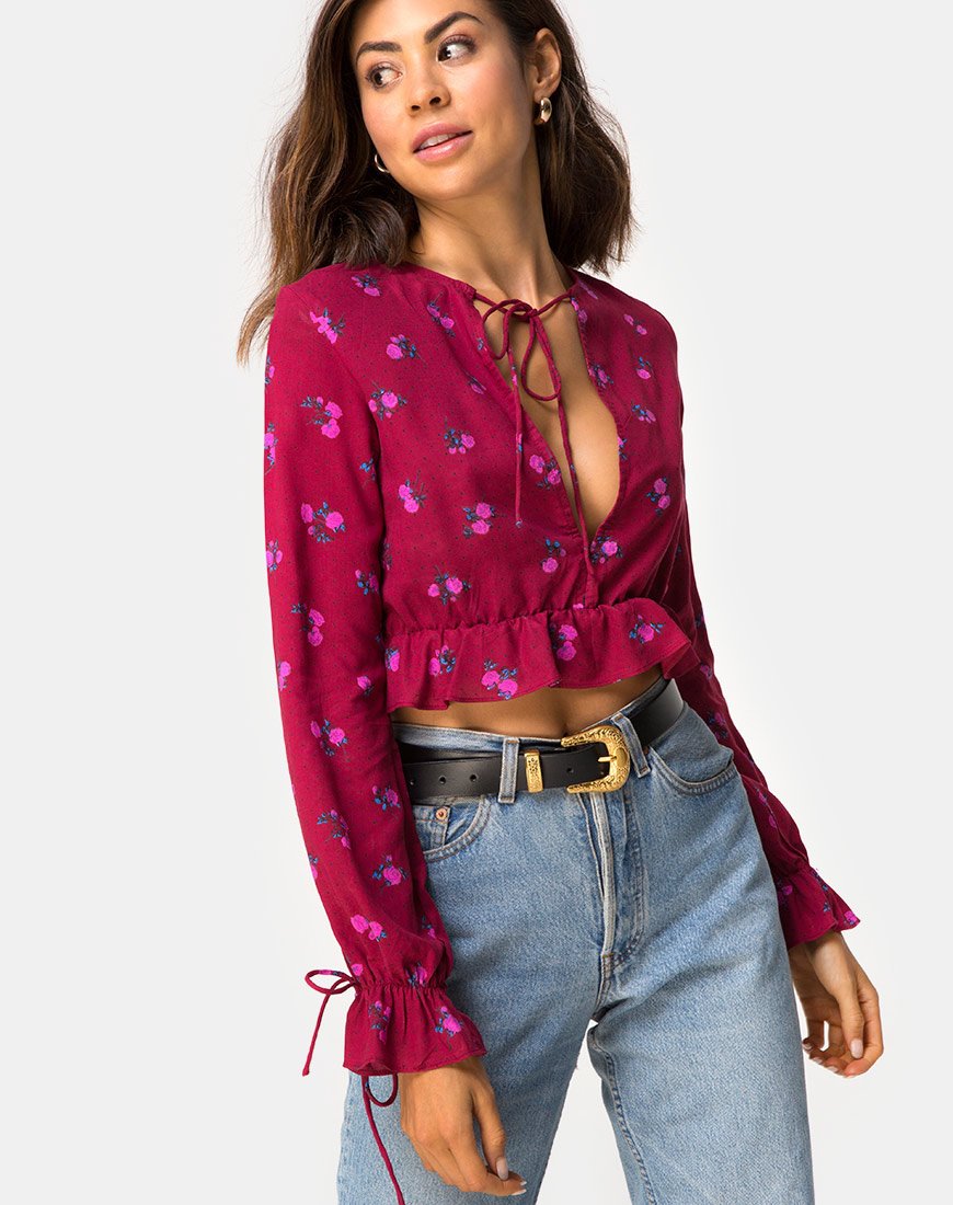 Imagen de Sibel Top Rosa Magenta