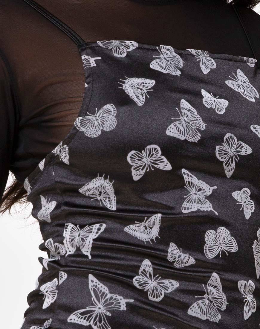 Imagen de Sikhnet Minivestido en negro Butterfly Flock