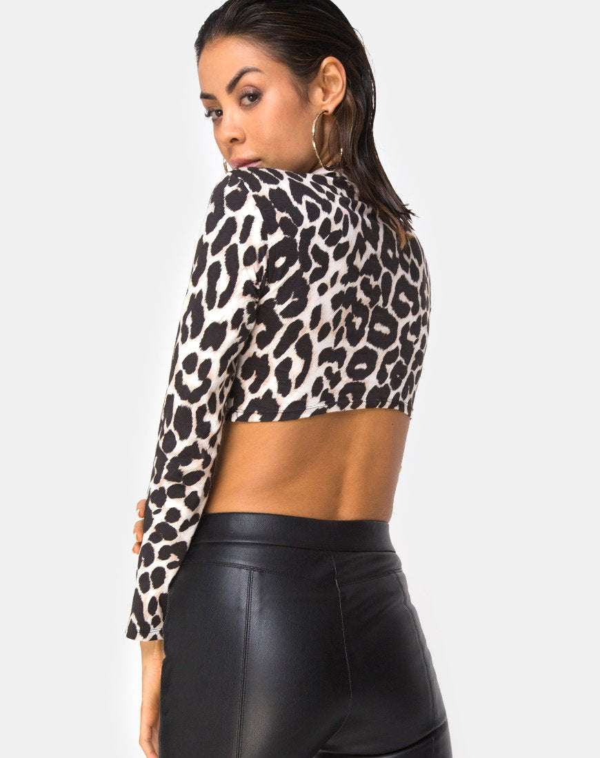 Sinex Cutout Crop Top en Oversize Jaguar